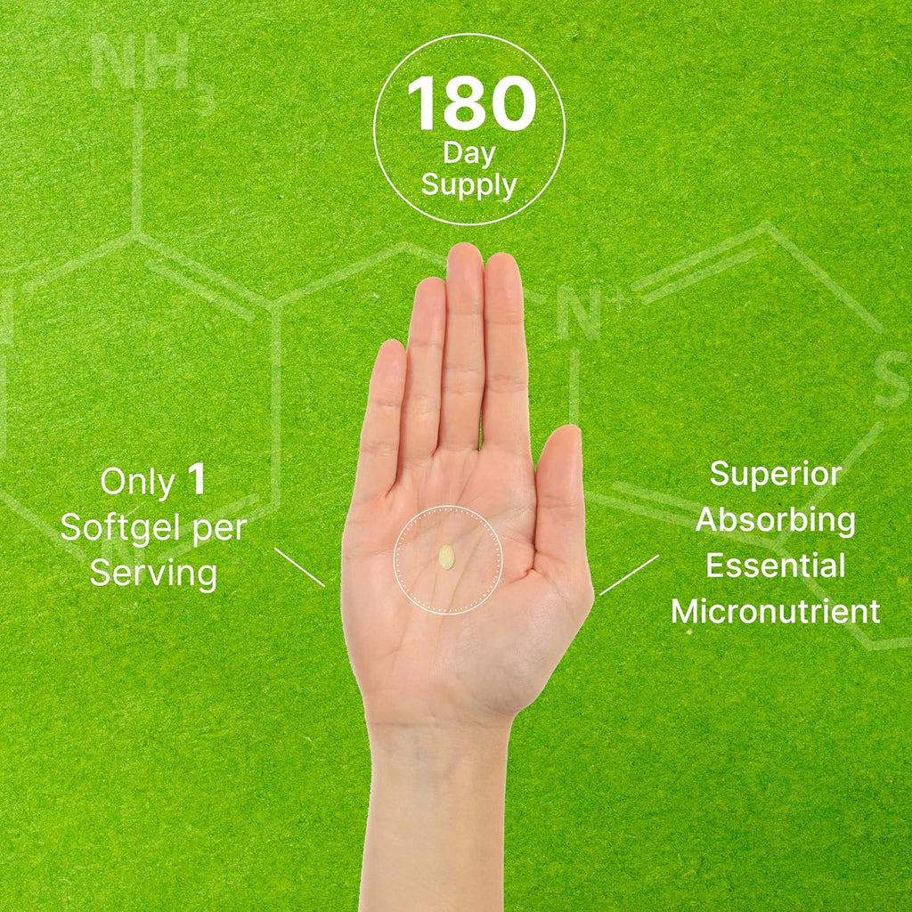 Vitamina K2 600mcg con MK-7 y MK-4, 180 Cápsulas de Aceite de Coco