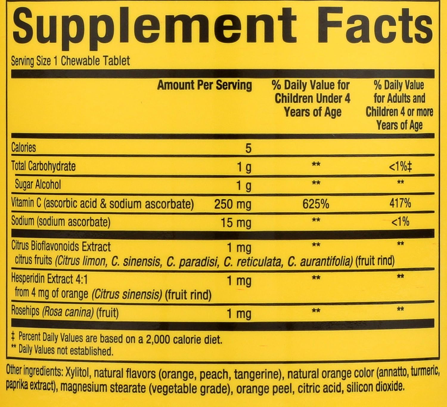 BigFriends Vitamina C Masticable 250 mg - Sabor Naranja - 90 Comprimidos