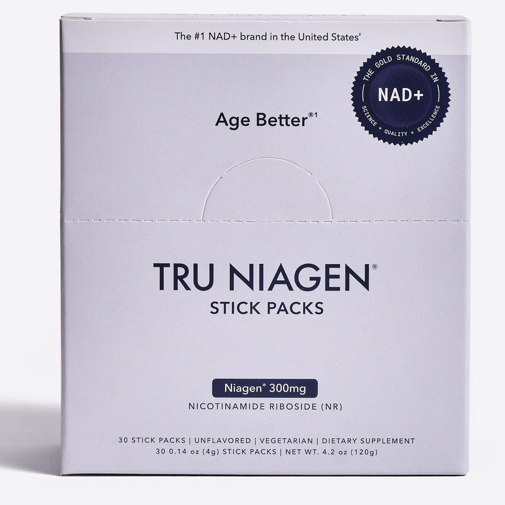 TRU NIAGEN NAD+ Booster | Nicotinamida Ribósido en Polvo para Mezclar - 30 sticks de 300 mg