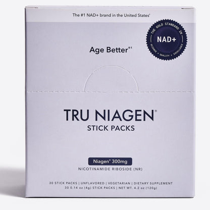 TRU NIAGEN NAD+ Booster | Nicotinamida Ribósido en Polvo para Mezclar - 30 sticks de 300 mg – Image 1