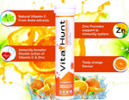 VitaHunt Vitamina C 1000 mg con Zinc - 20 Comprimidos Efervescentes Sabor Naranja