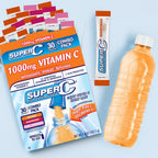 Super C Singles to Go - Pack Variado de 30 Sobres de Vitamina C en Polvo