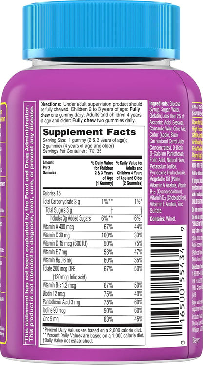 Flintstones Gomitas Multivitamínicas – Vitamina C: contribuye al funcionamiento normal del sistema inmunitario (ID – Image 9