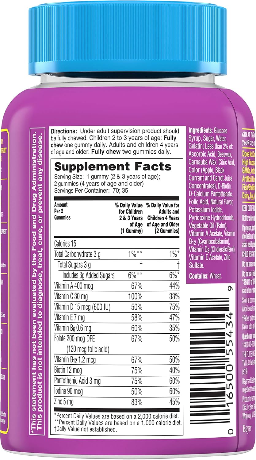 Flintstones Gummies Complete Multivitamínico Infantil, 70 Gominolas (Pack de 2)