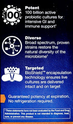 Ortho Biotic 100 Billion CFU - 30 Cápsulas