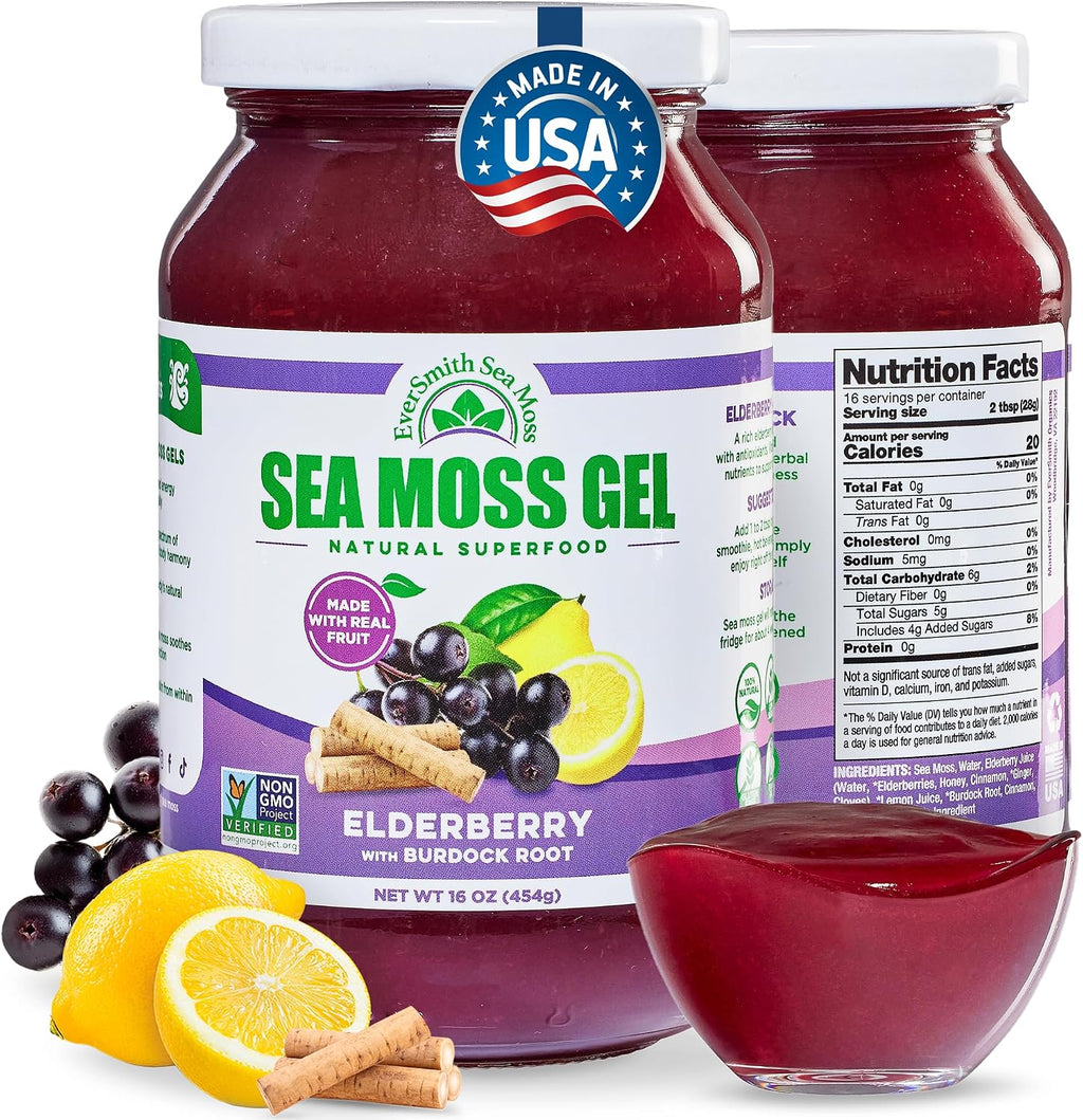 Gel de Musgo de Mar Irlandés Silvestre - Rico en Nutrientes - 1 Tarro