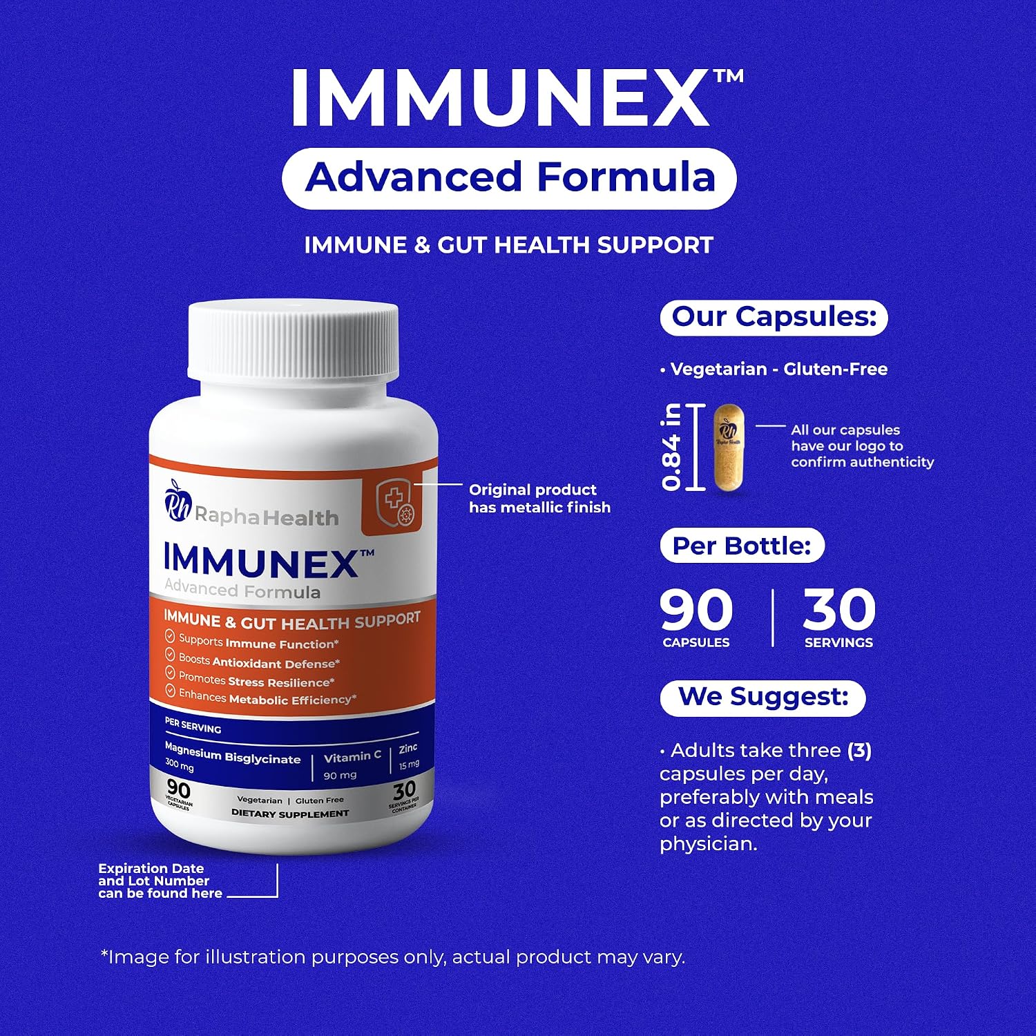 Immune 247 - Apoyo Inmunitario y Bienestar | Magnesio, Zinc, Selenio, Vitamina C y Ashwagandha | 90 Cápsulas