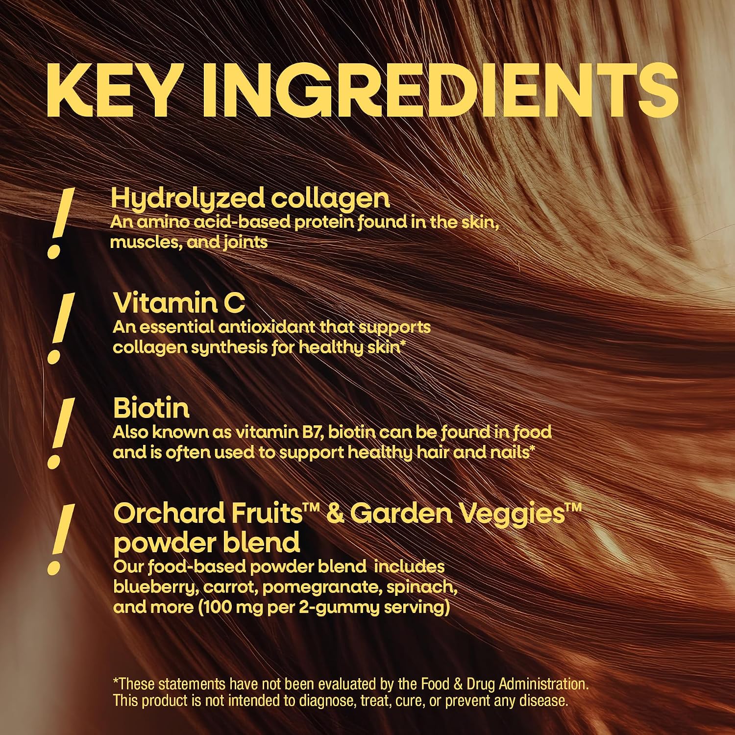 Nature's Way Alive! Gominolas para Cabello, Piel y Uñas con Biotina y Colágeno
