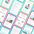 Cartas de Yoga Restaurativo para Principiantes: Posturas Suaves para la Relajación y la Sanación