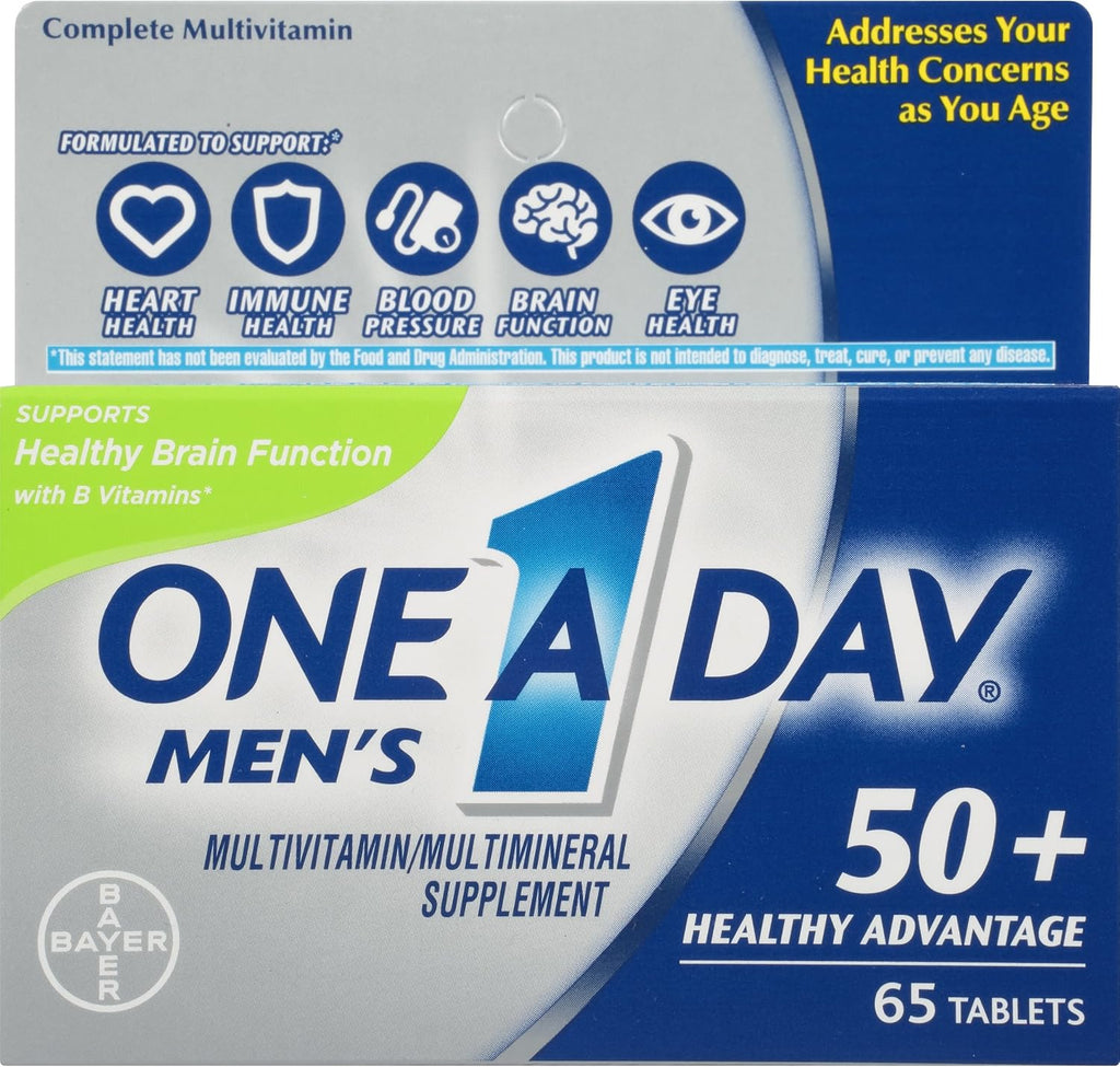 One A Day Men's 50+ Healthy Advantage Multivitamin, 65 Comprimidos