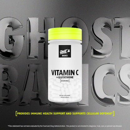 GHOST Basics Vitamina C + Glutatión – 60 Cápsulas Veganas – Image 2