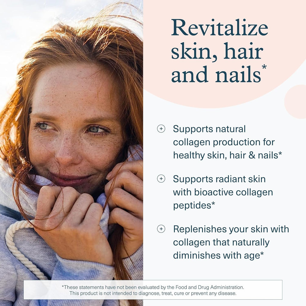 Youtheory Advanced Collagen con Vitamina C - 6,000 mg de Péptidos de Colágeno Hidrolizado - 160 Tabletas