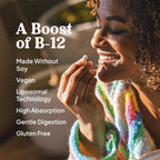 KAL Liposomal Vitamina B12 2500 mcg - Alta Absorción - Tecnología Liposomal - Cápsulas Veganas - Sin Gluten - Sin Soja - 30 Dosis