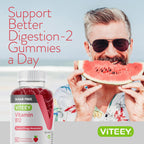 Viteey Gominolas de Vitamina B12 para Adultos y Adolescentes 1000mcg, Sin Azúcar