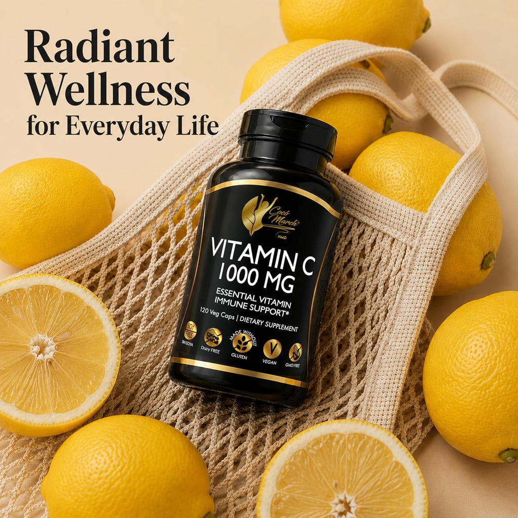 Cocó March N.M.D Vitamina C 1000 mg – 120 Cápsulas Veganas