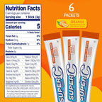 Super C Vitamina y Mineral Bebida en Polvo, Naranja, 6 Sobres por Caja, Paquete de 12 (72 Sobres en Total)