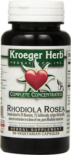 Kroeger Herb Rhodiola Rosea en Cápsulas Vegetales, 90 unidades