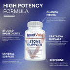 Research Verified Stone Support – Defensa Óptima Contra los Cálculos Renales – 360 Cápsulas Veganas