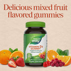 Nature's Way Vitamina D3 Gummies - 2000 IU por dosis (50 mcg) - Sabor a frutas - 120 gomitas