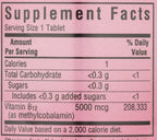 BlueBonnet Nutrition Masticables Earth Sweet, Metilcobalamina CellularActive, Frambuesa, 5,000 mcg, 60 Tabletas Masticables