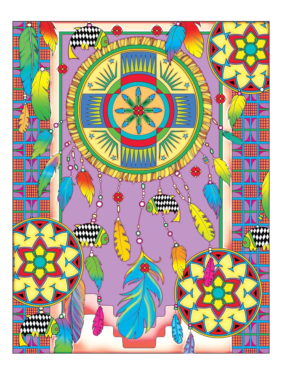 Creative Haven Native American Designs Coloring Book: Su camino a la calma, la serenidad, el alivio del estrés, el zen y la relajación (Libros para colorear para adultos: EE. UU.)