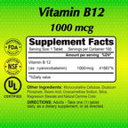 ALFA VITAMINS Vitamina B12 1000 mcg - 100 Comprimidos