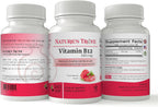 Vitamina B12 500 mcg de Nature's Trove - 240 comprimidos masticables EZ sabor cereza
