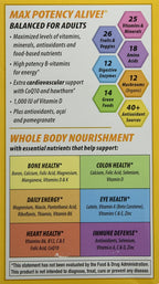 Nature's Way Alive! Max6 Multivitamínico Diario de Máxima Potencia, 90 Cápsulas Veganas