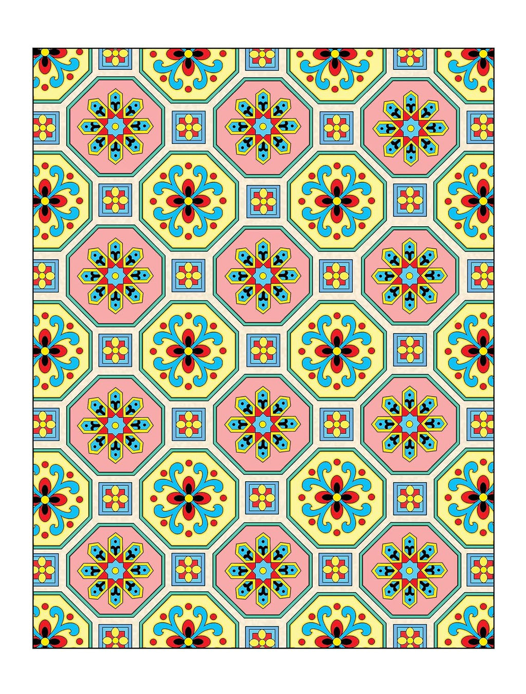 Creative Haven. Libro de colorear de diseños de azulejos elegantes (libros de colorear para adultos: arte y diseño)