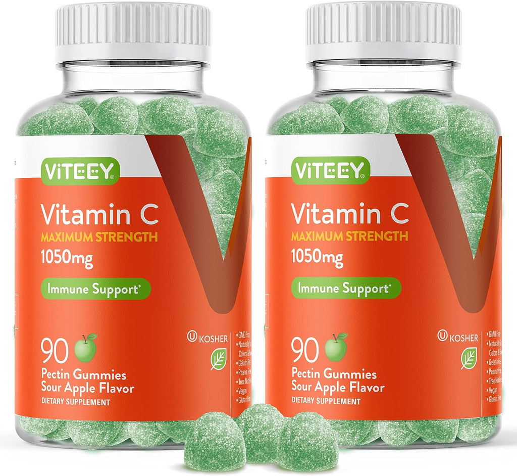 Viteey Gominolas de Vitamina C 700 mg para Adultos - 120 Unidades