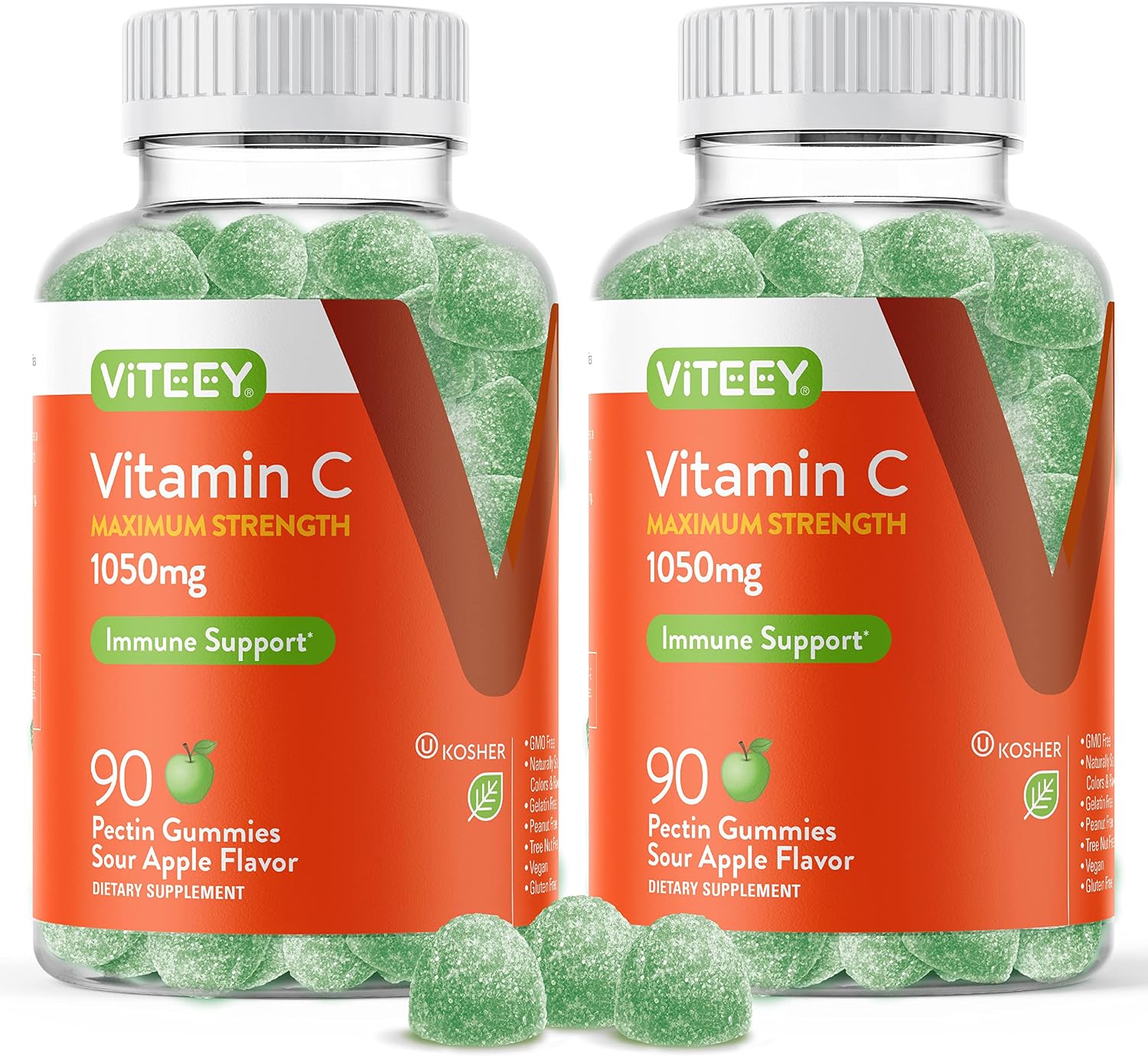 Viteey Gominolas de Vitamina C 700 mg para Adultos - 120 Unidades