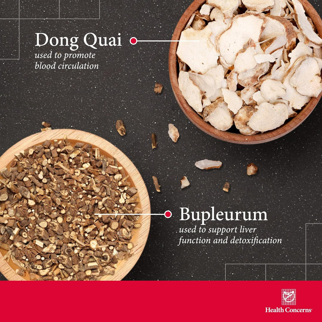 Health Concerns Bupleurum Entangled Qi Formula – Complemento Alimenticio Herbal para Mujeres