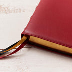 Biblia KJV Letra Grande: Piel de Cabra Roja - Premier Collection (Tamaño Personal, Índice de Pestañas)
