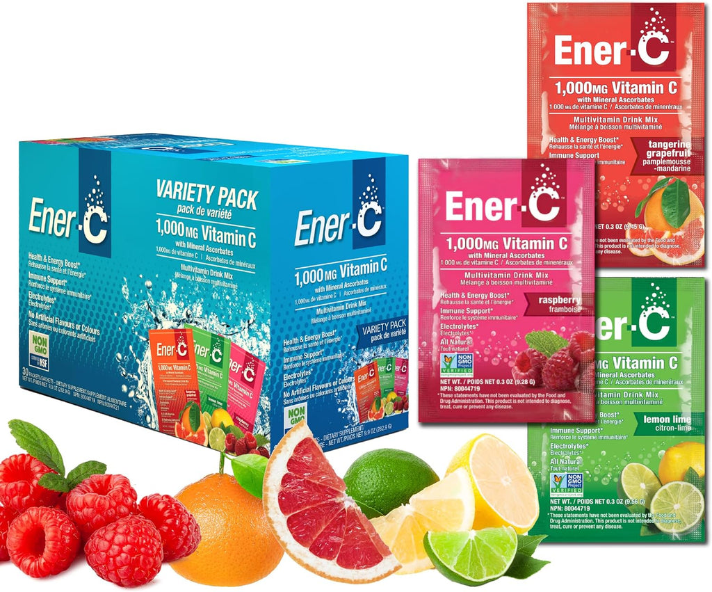 Ener-C Mezcla de Bebida Multivitamínica - Pack Surtido, 30 Sobres