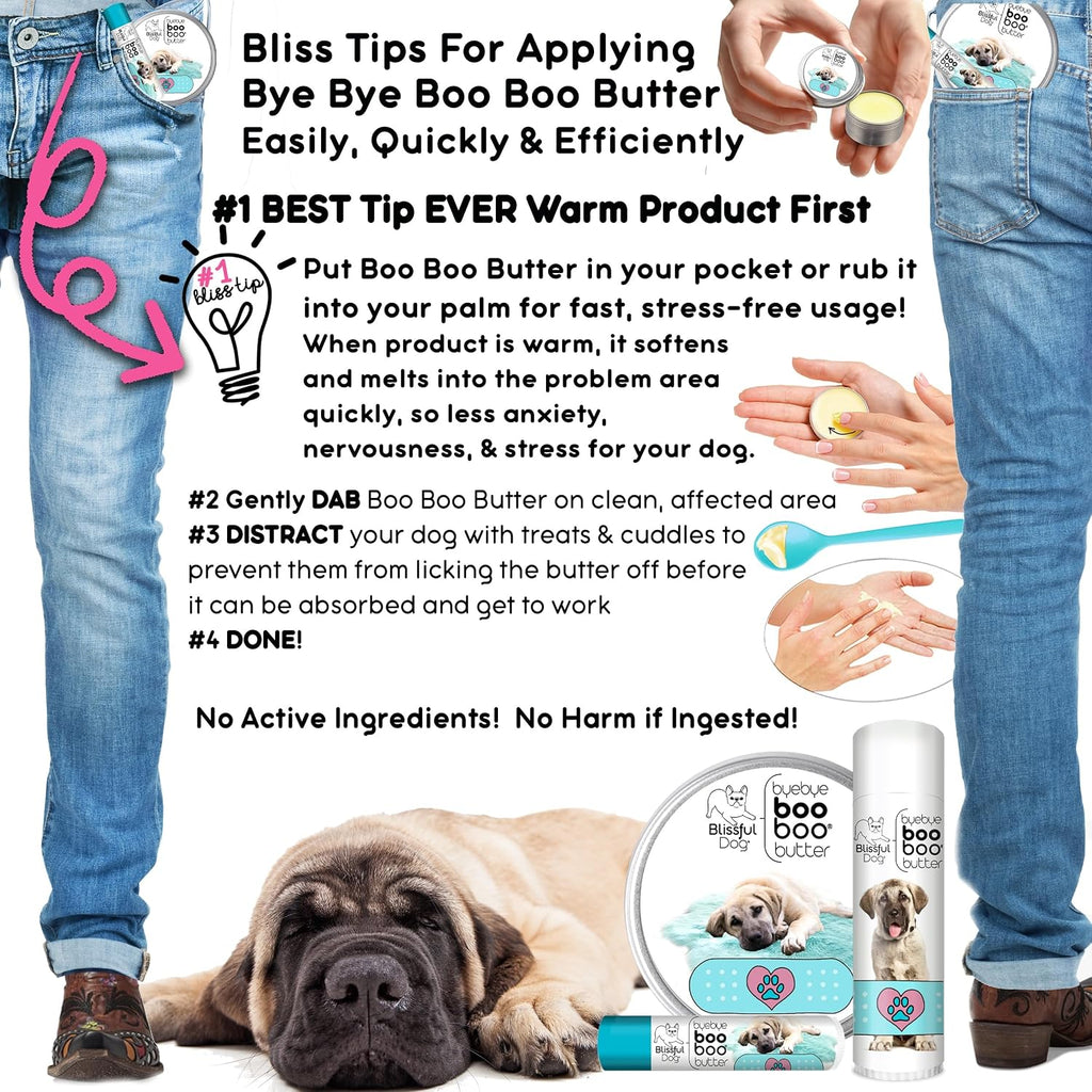 The Blissful Dog Boo Boo Butter para Pastor de Anatolia – 0.50 oz (14 g)