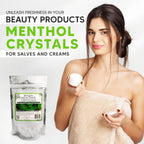 Cristales de Mentol Puro Orgánico 100% Natural - 56g (2 oz) - Nutrigins