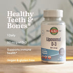 KAL Liposomal Vitamina D3 50 mcg (2000 IU) - 30 Cápsulas Veganas