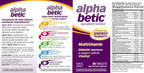 Alpha Betic Multivitamínico Plus Energía Extendida - 30 comprimidos