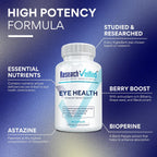 Research Verified Eye Health - Complejo para la Visión con Vitaminas A, B, C, E, Selenio y Quercetina - 60 Cápsulas