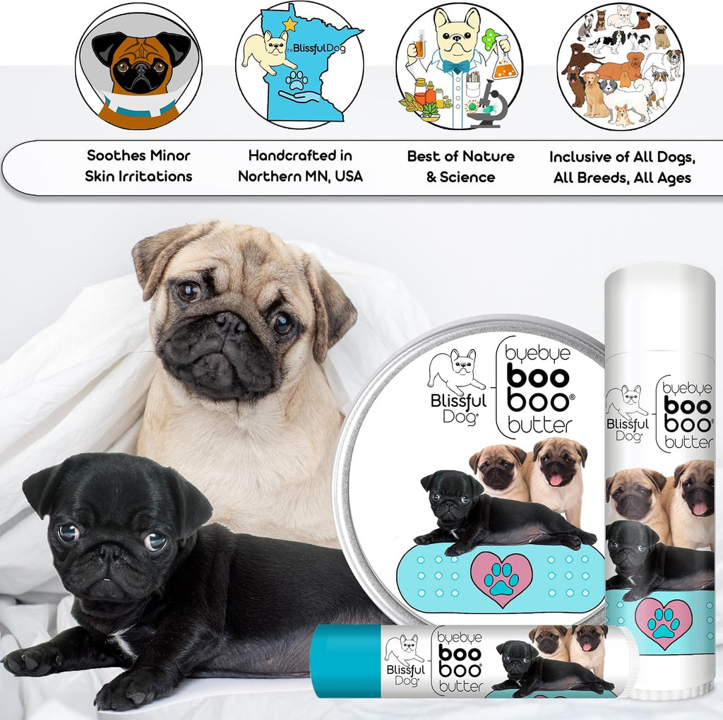 The Blissful Dog Pug Booboo Butter – Bálsamo tópico 2 oz