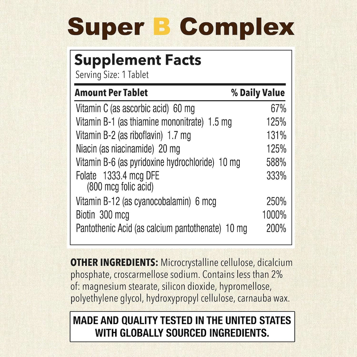 Puregen Labs Super B Energy Complex con – Las vitaminas B6 y B12, así como el ácido fólico (B9), contribuyen al – Image 2