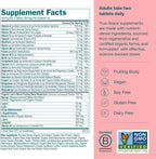 True Grace Multivitamínico Diario para Mujeres 50+ - 120 Comprimidos - Apoyo Inmunológico, Energía, Longevidad y Memoria - Vegano - Sin Gluten, Soja ni Hierro