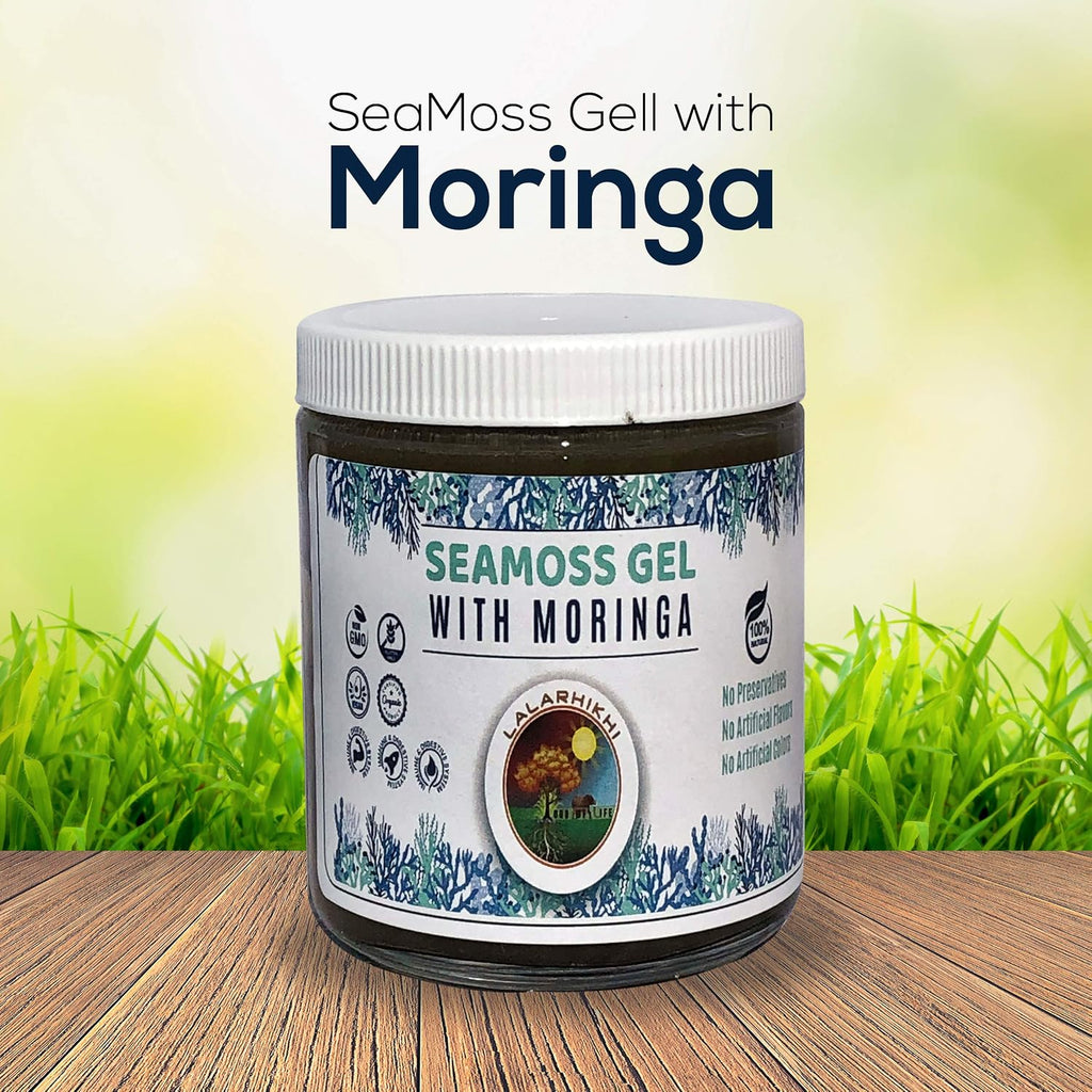 Gel de Sea Moss y Moringa con Miel y Especias - Wildcrafted - Lalarhikhi Food of Life - 227g