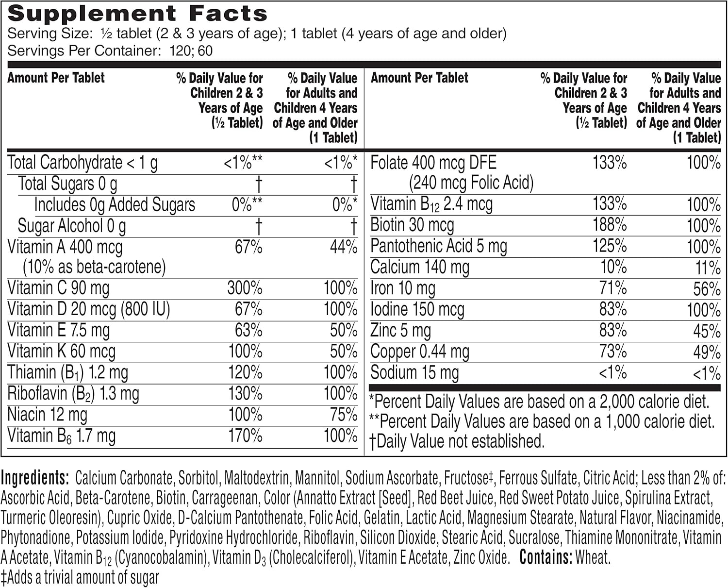 Flintstones Multivitamínico Completo para Niños 60 Comprimidos Masticables