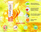 VitaHunt Vitamina C 1000 mg con Zinc - 20 Comprimidos Efervescentes Sabor Naranja