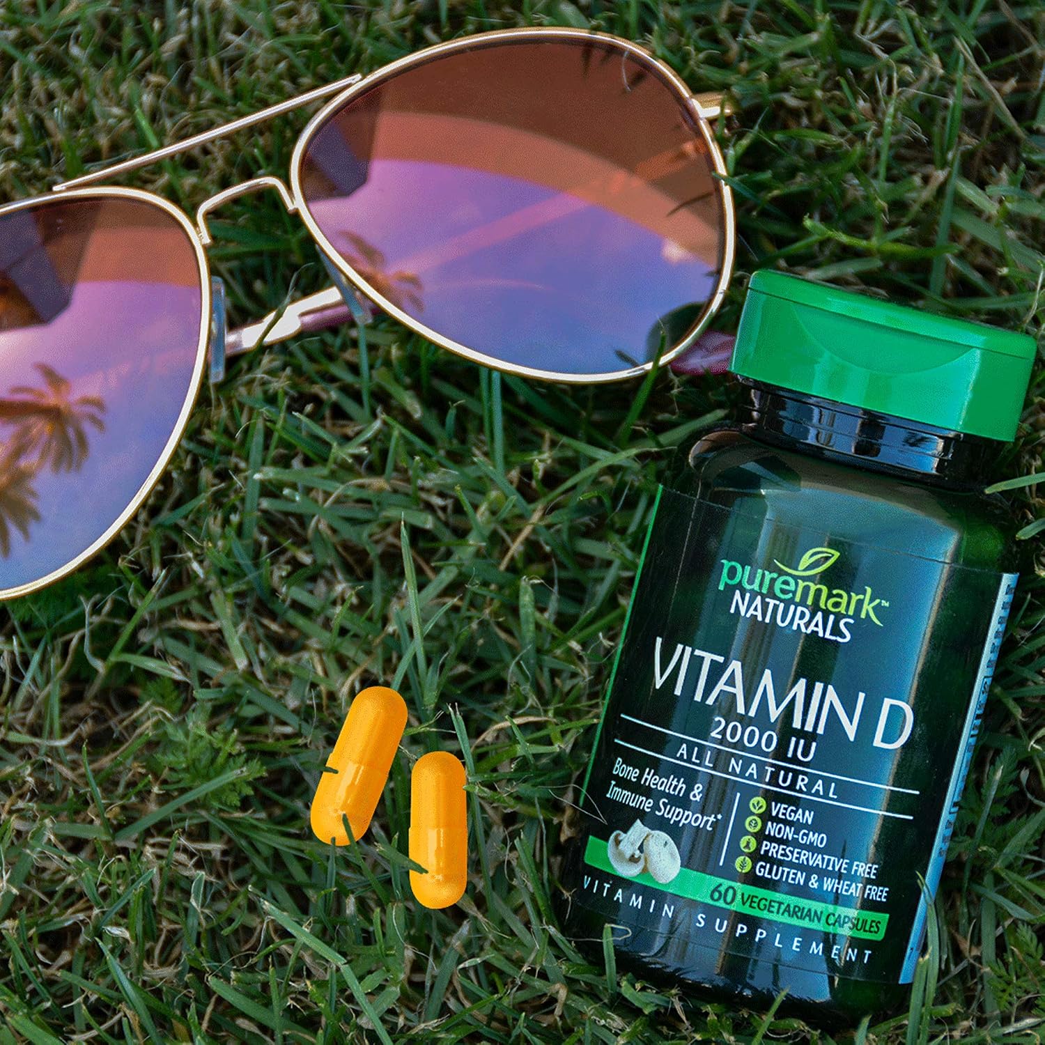 Puremark Vitamina D3 2000 IU - 60 Cápsulas Veganas