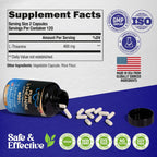 L-Teanina 400 mg | Suplemento de Relajación y Sueño | 240 Cápsulas Veganas