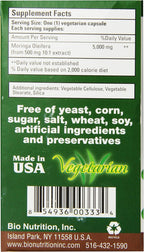 Bio Nutrition Moringa Super Food Vegi-Caps, 90 Cápsulas