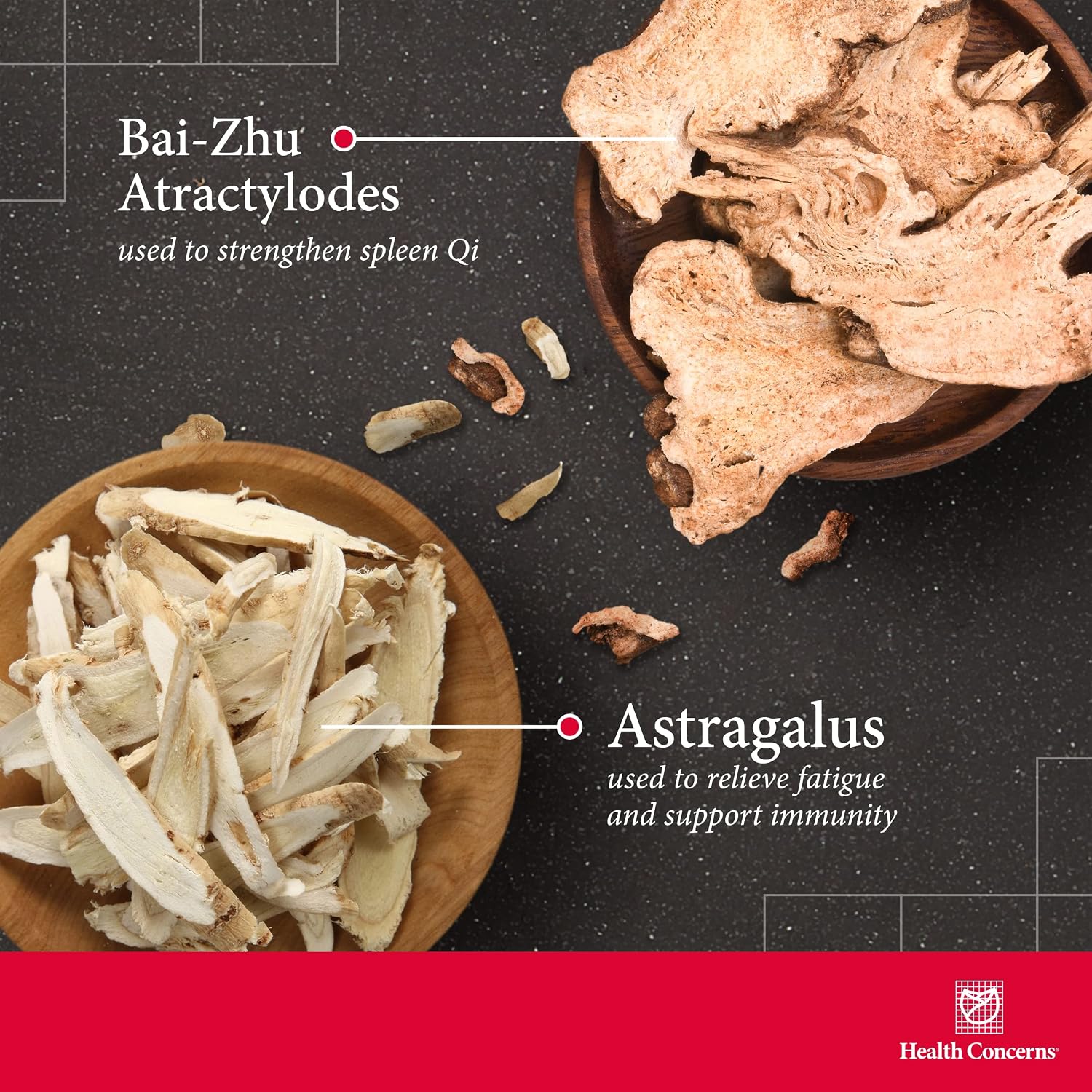 Health Concerns Raise Qi – Fórmula Tradicional China de Astrágalo, Ginseng y Dong Quai – 90 Cápsulas