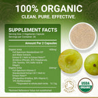 True Veda Organic Amla Capsules - Natural Vitamin C from Indian Gooseberry